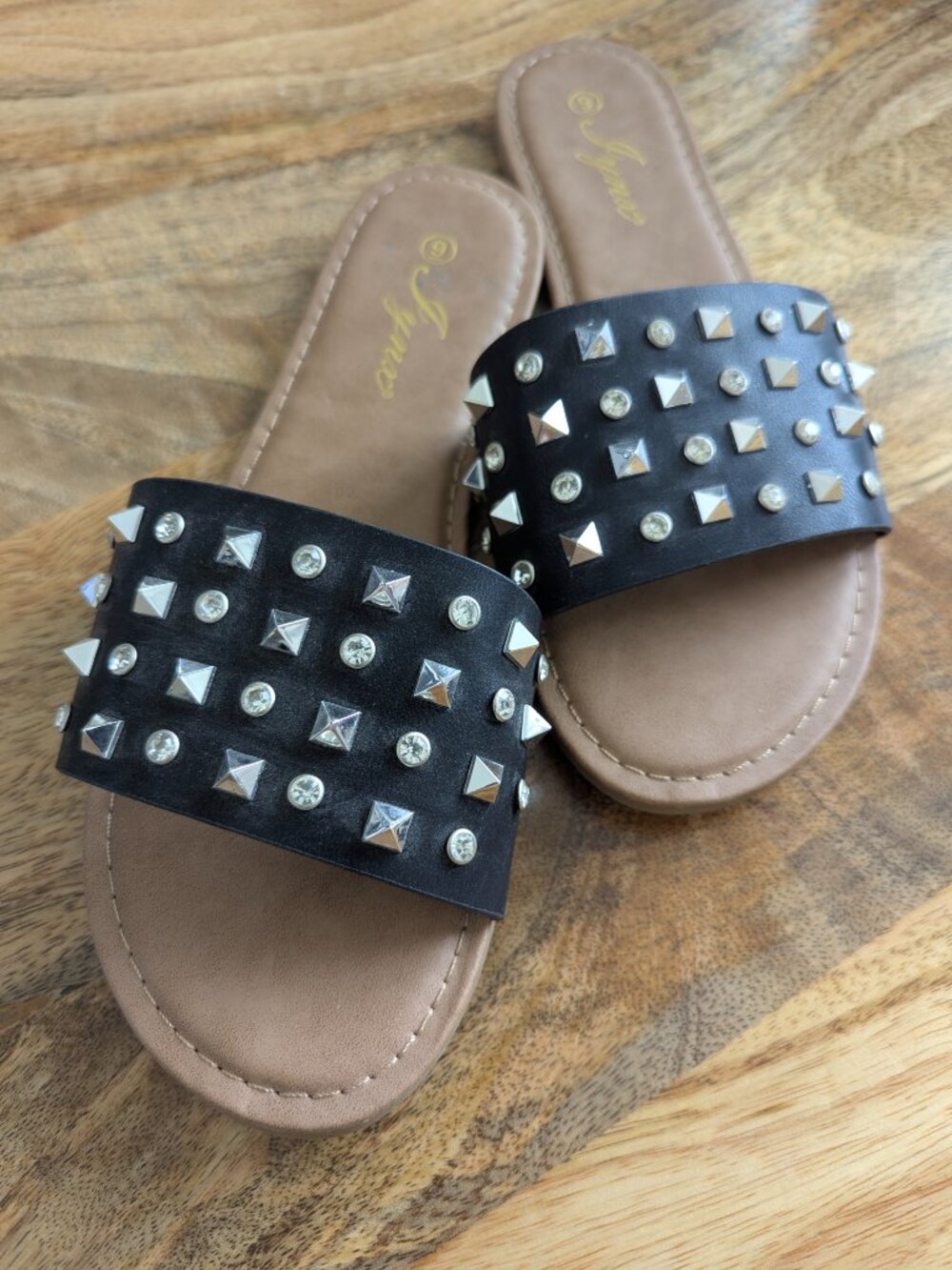 Studded Flat Sandals